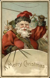 A Merry Christmas - Santa Claus Postcard Postcard