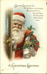 A Christmas Greeting Postcard