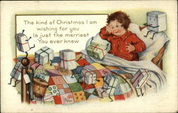 The Kind of Christmas I am Wishing for you Is Just the Merriest You Ever Knew Children Postcard Postcard