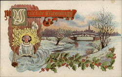 Yuletide Blessings Postcard