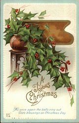 A Joyous Christmas - Holly Postcard