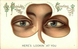 St. Patrick's Day Greeting, Here's Lookin' at You Postcard