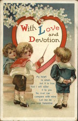 With Love and Devotion Children Ellen Clapsaddle Postcard Postcard