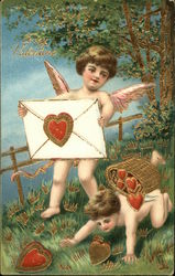 To My Valentine Cupid Postcard Postcard