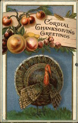 Cordial Thanksgiving Greetings Postcard