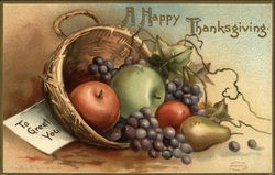 To Greet You-A Happy Thanksgiving Postcard