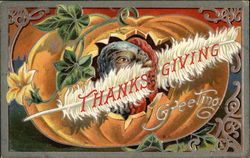 Thanksgiving Greeting Turkeys Postcard Postcard