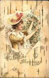 A Valentine Message Postcard