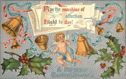 A Merry Christmas, May the Sunshine of Affection Light to Day! Postcard Postcard