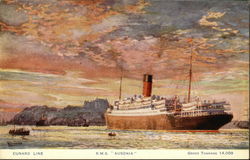 R.M.S. "Ausonia - Cunard Line Postcard