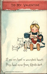 To My Valentine Children Postcard Postcard