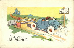 Love in Blind Romance & Love Postcard Postcard