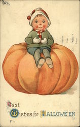 Best Wishes for Halloween Postcard