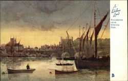 Rochester From Strood Pier - In Dickens Land Tuck's Oilette Series Postcard Postcard