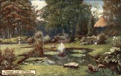 Famous Old Gardens-The Japanese Garden,Hinchingbrooke Tuck's Oilette Series Postcard Postcard