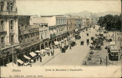 Portal de Mercaderes y Empredradillo Mexico City, Mexico Postcard Postcard