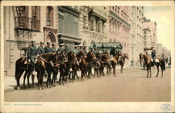 Squad of mounted police Postcard