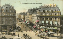 La Rue de la Paix Paris, France Postcard Postcard