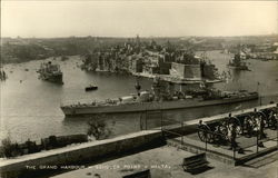 The Grand Harbour - Senglea Point Postcard