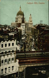 Ludgate Hill London, England Postcard Postcard