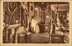 Intérieur d'un bazar Arabe Tunis, Tunisia Africa Postcard Postcard