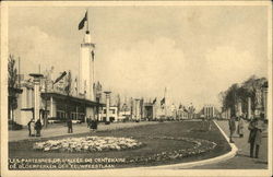 Les parterres de l'allée du Centenaire / De bloemperken der eeuwfeestlaan Brussels, Belgium Benelux Countries Postcard Postcard