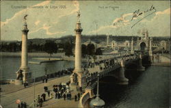 Exposition Universelle de Liege 1905 - Pont de Fragnee Postcard