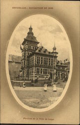 Exposition of 1910 - Pavillon de la Ville de Liege Brussels, Belgium Benelux Countries Postcard Postcard