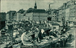 Fish market Copenhagen, Denmark Postcard Postcard