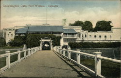 Chowringhee Gate, Fort William Calcutta, India Postcard Postcard