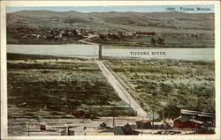 Tijuana River and Bridge Postcard