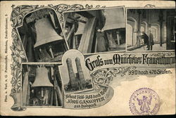 Gruss vom Muenchener Frauenthurm Munich, Germany Postcard Postcard