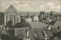 Utsikt ofver stora Torget Visby, Sweden Postcard Postcard