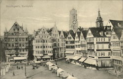 Marktplatz Stuttgart, Germany Postcard Postcard