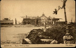 The Station after World War I, 1919 Ypres, Belgium Benelux Countries Postcard Postcard