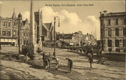 Market Square from Town Hall Port Elizabeth, South Africa Postcard Postcard