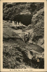 No. 5 - River Bed, St. Vincent, B.W.I Postcard