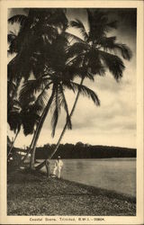 Coastal Scene Trinidad Caribbean Islands Postcard Postcard