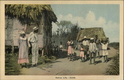 Native Life in Haiti Postcard