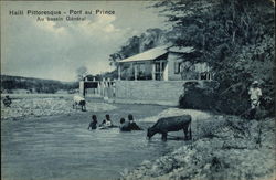 Bathing Pool Port-au-Prince, Haiti Caribbean Islands Postcard Postcard