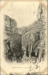 Les Gorges du Rhummel Constantine, Algeria Africa Postcard Postcard