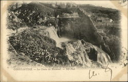 Les Chutes du Rhummel Constantine, Algeria Africa Postcard Postcard