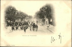 Retour des Manoeuvres Postcard