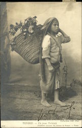 A Young Porter Tunisia Arab Postcard Postcard