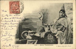 228 - Juive Tunisienne Arab Postcard Postcard