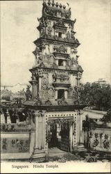 Hindu Temple Singapore, Singapore Southeast Asia Postcard Postcard