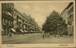 Wilhelmstrasse Wiesbaden, Germany Postcard Postcard