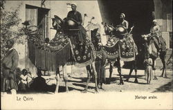 Arab Marriage Cairo, Egypt Africa Postcard Postcard