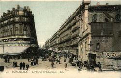 La Rue de la Republique Marseille, France Postcard Postcard