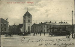 Torvet med Frue Kirke Trondheim, Norway Postcard Postcard